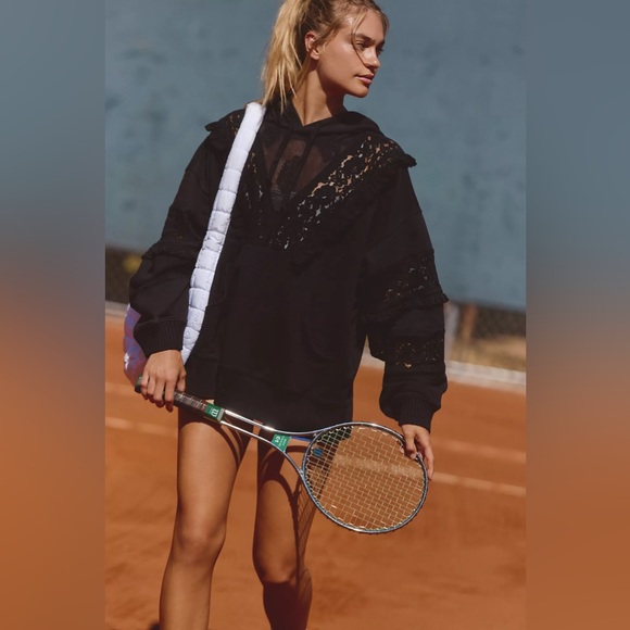 Free People Tops - Free people Studio Tunic sweatshirt
black